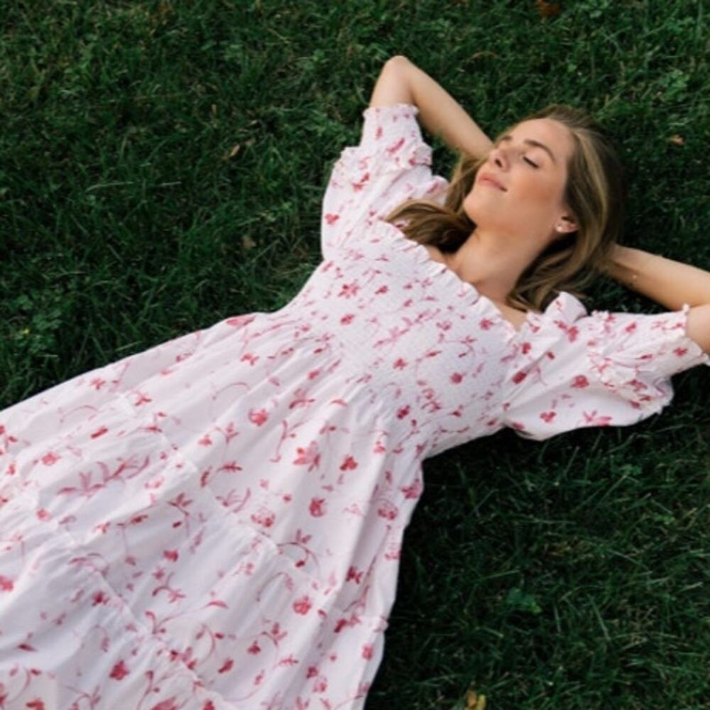 NEW! Hill House 'Ellie' Nap Dress in ROSE BOTANICAL (S)
